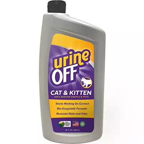 Odor and Stain Remover for Cat and Kitten, 32-Ounce Injector Cap