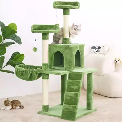 54in Cat Paradise: Tower, Hammock, Toys