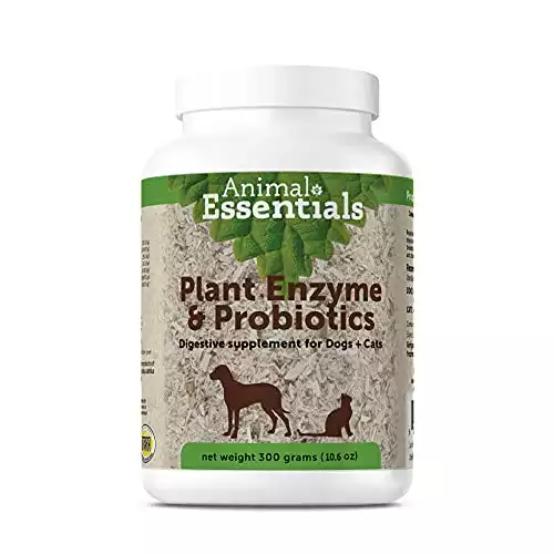 Animal Essentials Plant Enzyme & Probiotics Supplement for Dogs & Cats, 10.6 oz