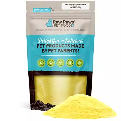 Raw Paws Organic Pumpkin Powder for Dogs & Cats