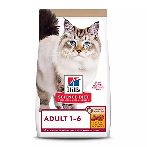 Hill’s Science Diet Adult No Corn, Wheat or Soy Dry Cat Food