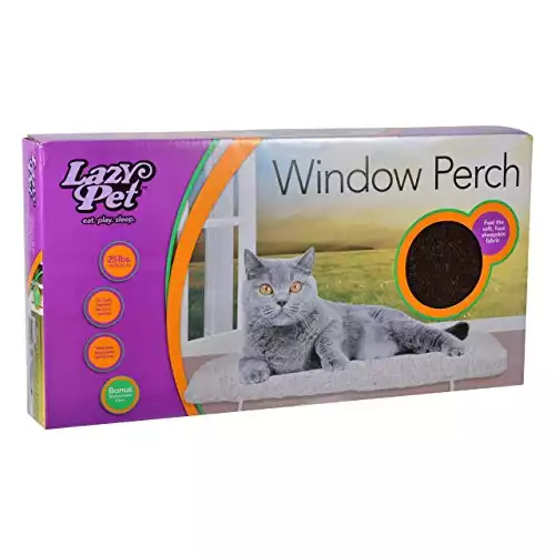 LAZY PET Deluxe Cat Window Perch Assorted Colors