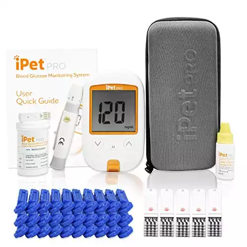 iPet PRO Blood Glucose Monitoring System Designed for Dogs & Cats