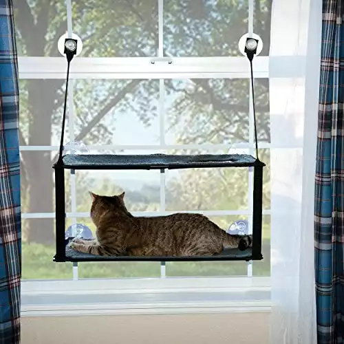 K&H Manufacturing EZ Mount Kitty Window Sill, Gray, Double Stack