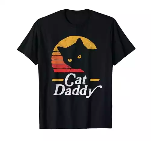 Vintage Eighties Style Cat Daddy Retro T-Shirt