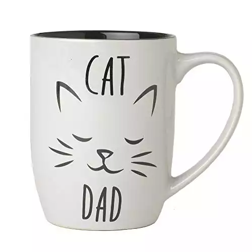 PetRageous 16044 Cat Dad Stoneware Mug - 24-Ounce Capacity