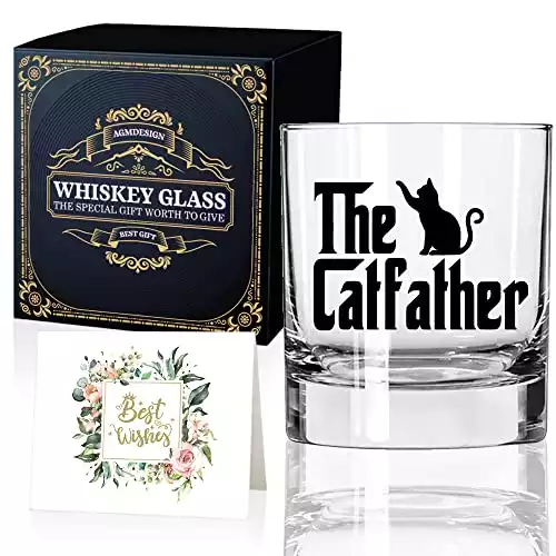 The Catfather Whiskey Glass