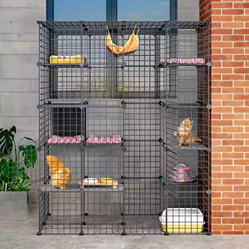 DIY Catio Outdoor Cat Enclosure: Large Cat Playhouse