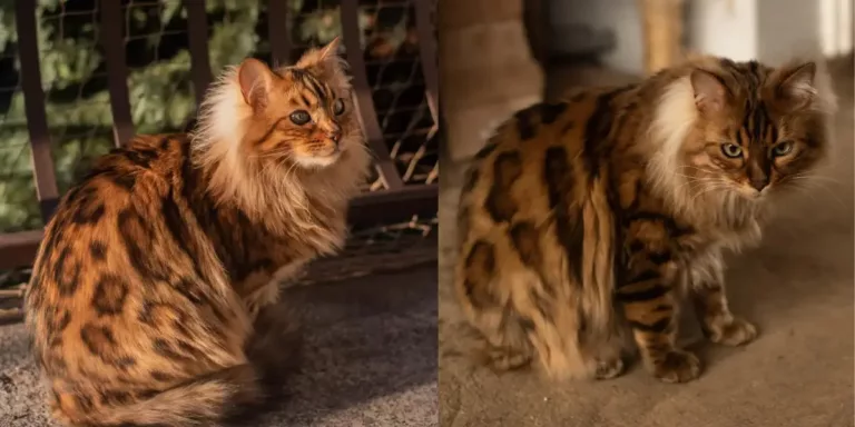 Meet Cezar: The Luxurious Cashmere Bengal Cat With The Look of a Lion