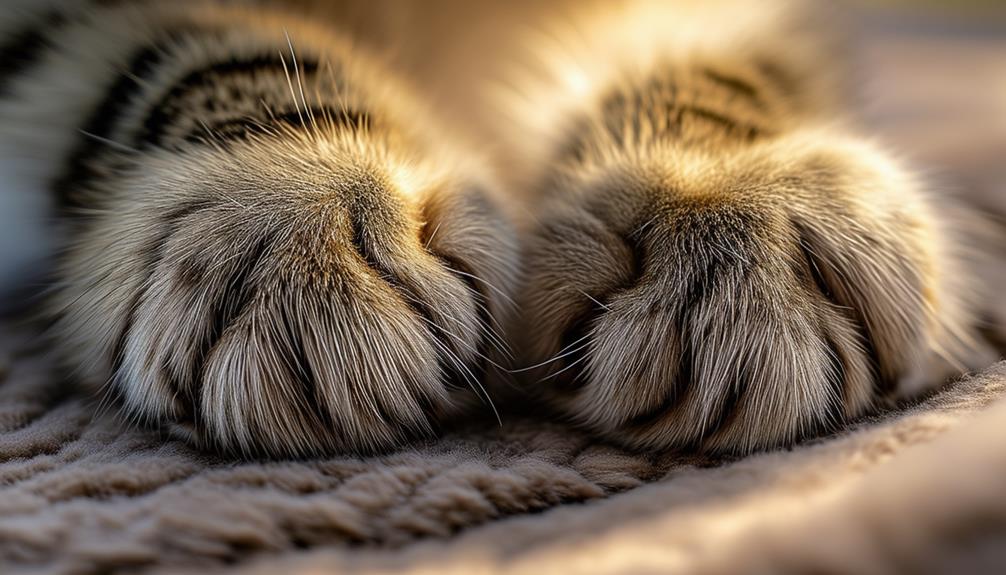 distinct features of paw pads