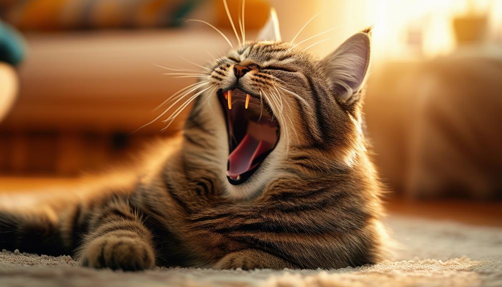 interpreting feline yawning behavior
